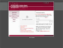 Tablet Screenshot of cerenkimya.com.tr